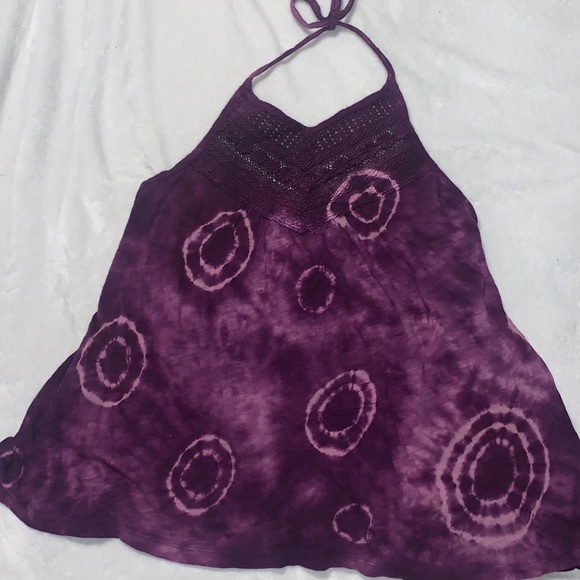 DKNY lace insert halter top - Picture 1 of 3